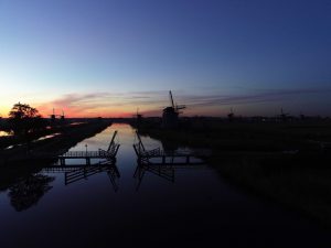 Zonsopgang Kinderdijk Drone-Photo